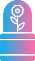 Flower Glyph Gradient Icon Design vector