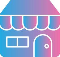 Find A Store Glyph Gradient Icon Design vector