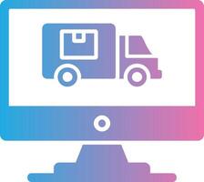 Logistics Glyph Gradient Icon Design vector