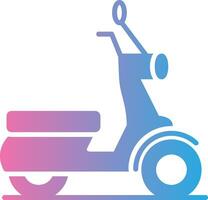 Scooter Glyph Gradient Icon Design vector