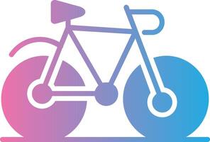 Bicycle Glyph Gradient Icon Design vector