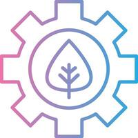 Offshore Platform Line Gradient Icon Design vector