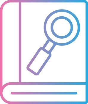 Tutorial Line Gradient Icon Design vector