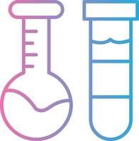 Laboratory Flask Line Gradient Icon Design vector