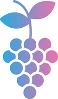 Grapes Glyph Gradient Icon Design vector