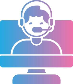 OnGlyph Gradient Multi Circle Consultant Glyph Gradient Icon Design vector