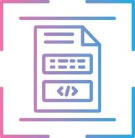 Document Scan Line Gradient Icon Design vector