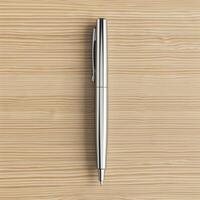 Elegant Silver Ballpoint Pen photo