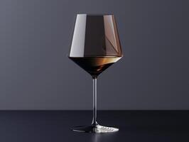 Elegant Wine Glass Reflection photo