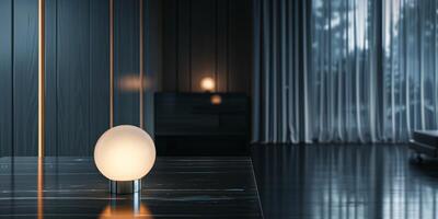 Contemporary Table Lamp Illumination photo