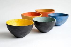 Colorful Handcrafted Ceramic Bowls photo