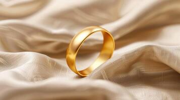 Golden Wedding Band Elegance photo