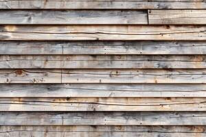 Stacked Weathered Timber Slats photo