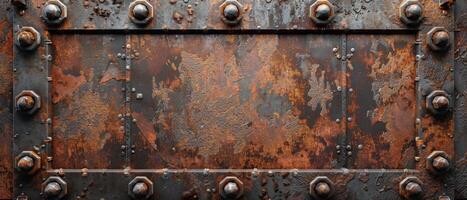 Old Rusty Metal Door Texture photo