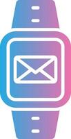 Message Glyph Gradient Icon Design vector