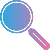 Magnifying Glass Glyph Gradient Icon Design vector