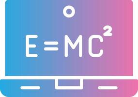 Equation Glyph Gradient Icon Design vector