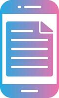 Smartphone Glyph Gradient Icon Design vector