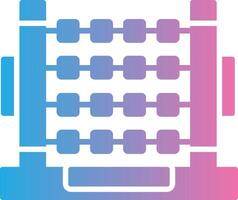 Abacus Glyph Gradient Icon Design vector