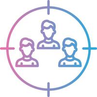 Foreman Gear Line Gradient Icon Design vector