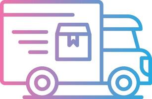 Delivery Service Line Gradient Icon Design vector