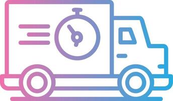 Fast Delivery Line Gradient Icon Design vector