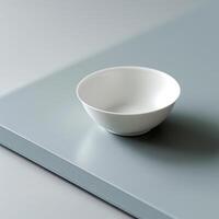 Minimalist White Ceramic Bowl photo