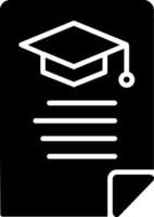 Education News Glyph Icon Design vector