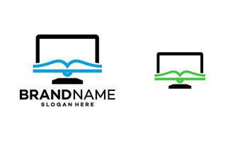 computer logo design template illustration vector