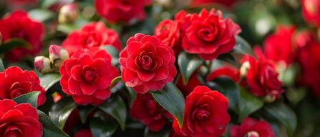 Vibrant Camellia Garden photo