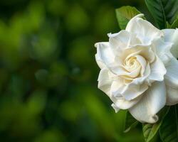 gardenia flor cerca arriba foto