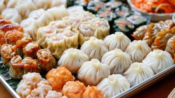 Colorful Assorted Dim Sum Selection photo