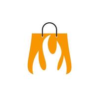 bag shopping logo design template illustration vector