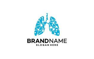 Lung For Medical And Lung Care Company Symbol vector