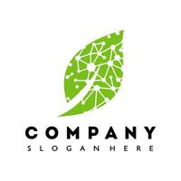 leaf logo design template illustration vector