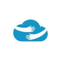 care cloud logo design template illustration vector