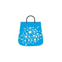 bolso compras logo diseño modelo ilustración vector