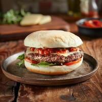 Classic Cheeseburger with Homemade Sauce photo