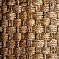 Woven Rattan Texture Close Up photo