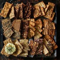 Assorted Crunchy Cracker Selection photo