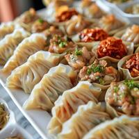 Assorted Chinese Dumplings Platter photo