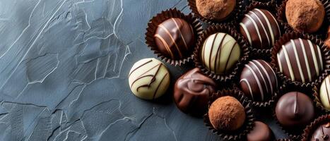 Elegant Chocolate Bonbons Collection photo