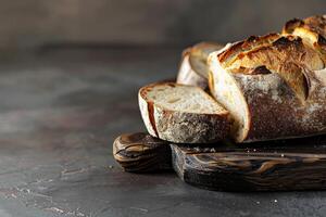 Artisanal Bread Variety on Cutting Board photo