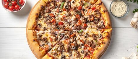 Supreme Pizza with Various Toppings photo