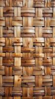 Woven Bamboo Pattern Close Up photo