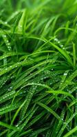 Fresh Dew On Green Grass photo