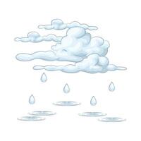 Illustration of rain vector