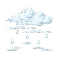 Illustration of rain vector