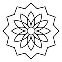 mente relajante colorante página mandala para adultos colorante página mandala para adultos colorante mandala vector