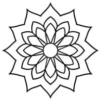 mente relajante colorante página mandala para adultos colorante página mandala para adultos colorante mandala vector